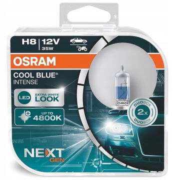 OSRAM COOL BLUE INTENSE ŻARÓWKI H8 12V DUO+2x w5w GRATIS