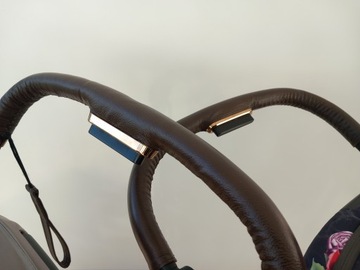 Кожаный чехол на ручку коляски Cybex Priam 2, шнурованный вариант