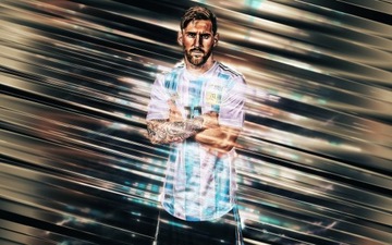 LIONEL MESSI Naklejka plakat na ścianę 130 cm K503