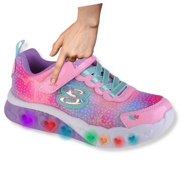 Skechers buty dla dziewczynki ŚWIECĄCE LED r. 33