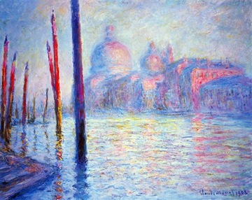 Re Claude Monet Canal Grand 80x60 obraz płótno Lue