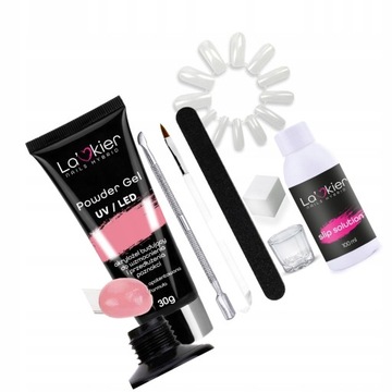 AkrylGel FLEXY GEL akrylożel zestaw duży XXL PEONY