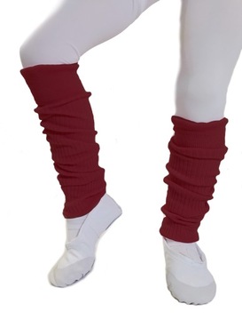 Getry Ocieplacze Nogi Balet Taniec BORDO 98-122