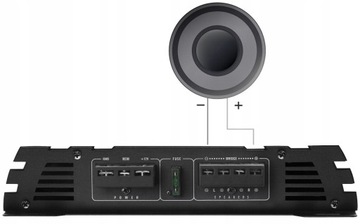 MAC AUDIO Skrzynia basowa BASS REFLEX 25cm + Wzmacniacz CRUNCH KABLE 10mm2