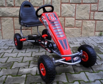 G5 GOKART С ПЕДАЛЬЮ, НАДУВАННЫЕ КОЛЕСА, РУЧНОЙ ТОРМОЗ