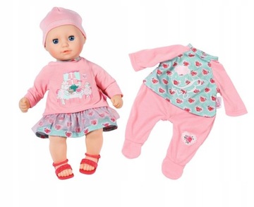 Zapf lalka Baby Annabell z sukienką ubrankiem 36 cm