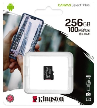 Карта памяти KINGSTON Canvas microSDXC 256 ГБ