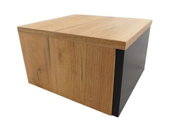 Прикроватная тумбочка AVA 30см Craft Oak Gold +F.Black имеет