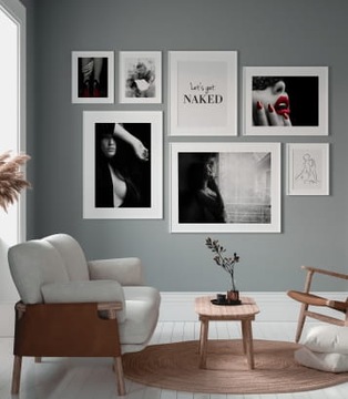 Соблазнительный плакат с вырезом - размер 70 х 100 см