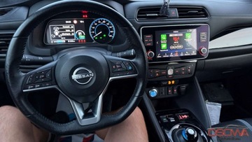 Nissan Leaf II Hatchback Facelifting 59kWh 217KM 2022 Nissan Leaf Bateria 62kwh full opcja wersja Tekna zasieg 400 km okazja gw, zdjęcie 21