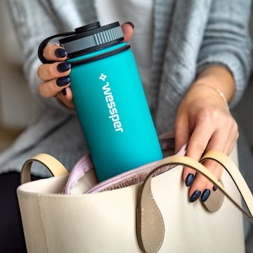 СИНЯЯ ТЕРМОБУТЫЛКА ДЛЯ КОФЕЙНЫХ НАПИТКОВ 0,7л.