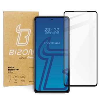 Закаленное стекло для Redmi Note 10 Pro, Bizon Edge