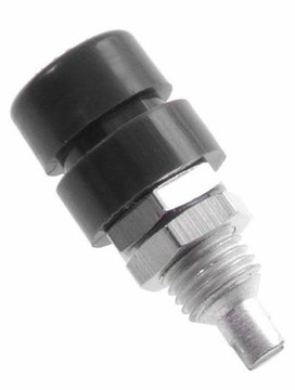 Gniazdo izolowane 4 mm M6, lutowane, 32A, czarne