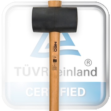 Молоток резиновый 90 мм/1200 г, ручка из гикори