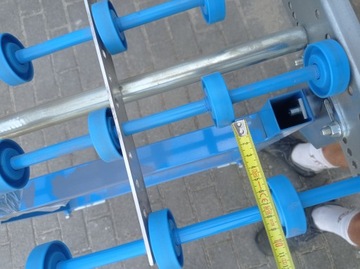 Przenośnik rolkowy stół rolkowy rolki podające super stan 3m x 7 szt.