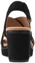 Sandały Clarks Giselle Cove kolor black suede, r.40