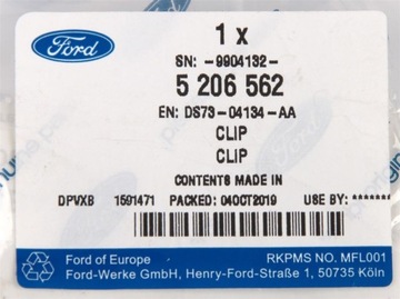 ЗАЖИМ ДЛЯ СОЛНЦЕЗАЩИТНОГО КОЗЫРЯ FORD