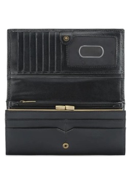 Skórzany portfel damski czarny SL-187-99