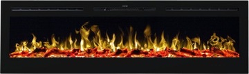 PANORAMICZNY KOMINEK LED ELEKTRYCZNY MAJESTIC 72 183 CM Z GRZANIEM 1500 W