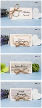 Boho Winietki ślubne na ślub wizytówki TYLKO 24h!