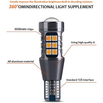 Светодиодный задний стоп-сигнал для грузового автомобиля, ночная лампочка, желтый