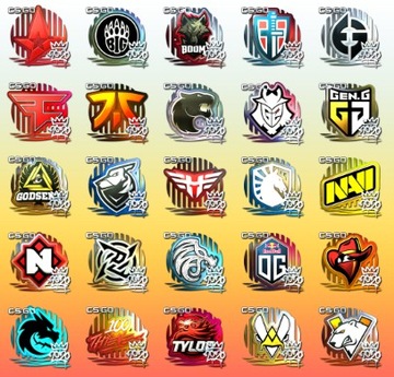 4xSTICKER NAKLEJKA LOSOWA FNATIC NIP NATUS OPTIC