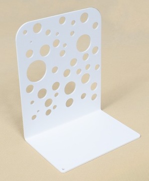 Podpórka do książek KOŁA stojak dekoracyjny do książek Biały