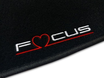 Velurové Koberce Ford Focus MK3 (2010-18) Výšivka