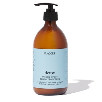 Detox – mleczko myjące z ziemią okrzemkową do kąpieli pod prysznic 500 ml