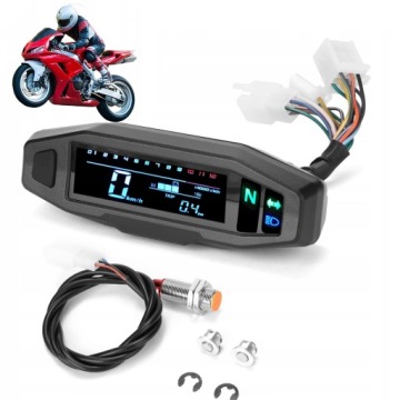 PRĘDKOŚCIOMIERZ LCD MOTOCYKLOWY DESKA ROZDZIELCZA ELEKTRONICZNA