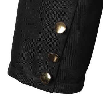 Мужской модный винтажный фрак в стиле стимпанк XL, черныйM