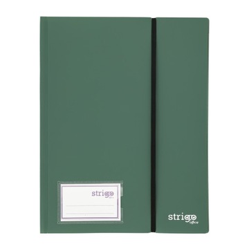 Album ofertowy teczka ofertowa Strigo A4 40 koszulek z gumką ciemnozielony