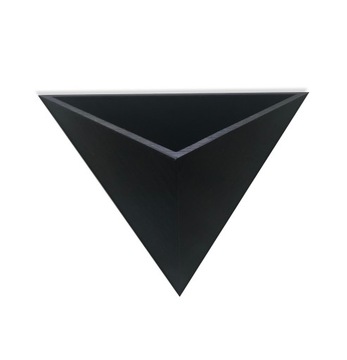 Подвесной настенный горшок для цветов - Черный - 12 см