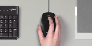 Mysz myszka przewodowa optyczna Logitech B100 USB ORYGINAŁ