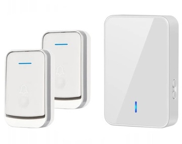 БЕСПРОВОДНОЙ АККУМУЛЯТОРНЫЙ ЗВОНОК ДЛЯ ВОРОТ, РАБОТАЮЩИЙ от АККУМУЛЯТОРОВ С 2 ПРИЕМНИКАМИ