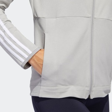 BLUZA DAMSKA ADIDAS 3-STRIPES SPORTOWA ROZPINANA