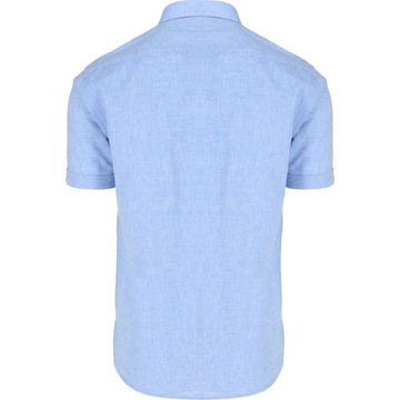 Lniana niebieska koszula AldoVrandi 2XL_klatka_126