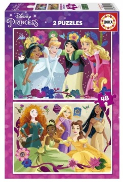 Pěkné Puzzle pro celou rodinu Disneyho Princezny Rozvíjí Představivost