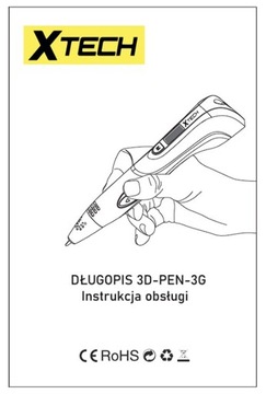 РУЧКА ДЛЯ 3D-ПРИНТЕРА 3G 9M ЗАПРАВКА + ШАБЛОНЫ
