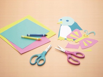 Ножницы скотч для детей от 4 лет, закругленные, эргономичные.