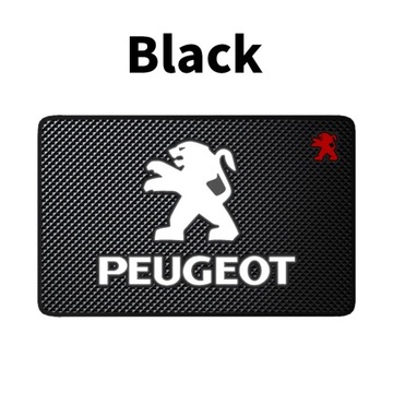 Logo na samochód wnętrze mata antypoślizgowa dla Peugeot 206 307 308~3381