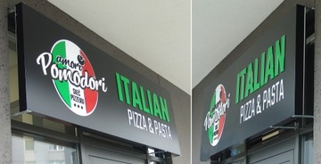 Рекламный короб ДИБОНД 100х100 см/1М2 /дизайнерский