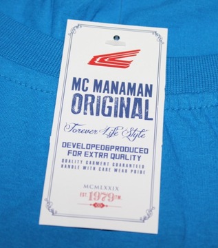 8XL Big Plus Size Duża Koszulka 100% Bawełny Blue