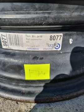 4× DISK OCELOVÝ HYUNDAI I30 KIA CEED 5.5" X 15" 5X114.3 ET 47