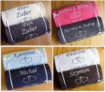 Подарок РУБИНОВЫЙ ЮБИЛЕЙ 40 лет свадьбы ПОЛОТЕНЦА