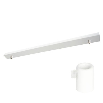 Podsufitka do lampy 80cm 2 otwory biała + 02A
