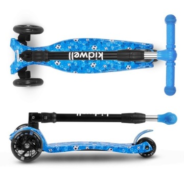 ТРЕХКОЛЕСНЫЙ САМОКАТ KIDWELL VENTO, СБАЛАНСИРОВАННЫЙ ДО 50 КГ, СКЛАДНОЙ