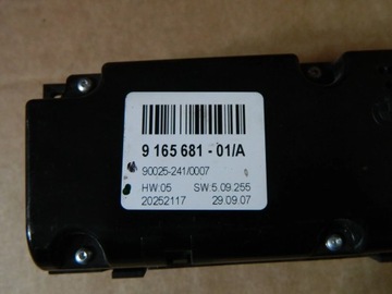 BMW X5 E70 PANEL KLIMATIZACE 9165681