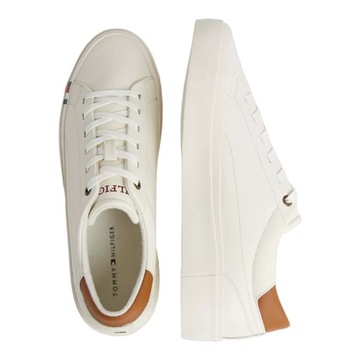 TOMMY HILFIGER BUTY MĘSKIE SKÓRZANE MODERN VULC LTH LOW WL ECRU r.45