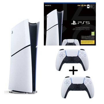 Тонкая консоль Sony Playstation 5 Digital Edition, 1 ТБ, набор из 2 новых планшетов